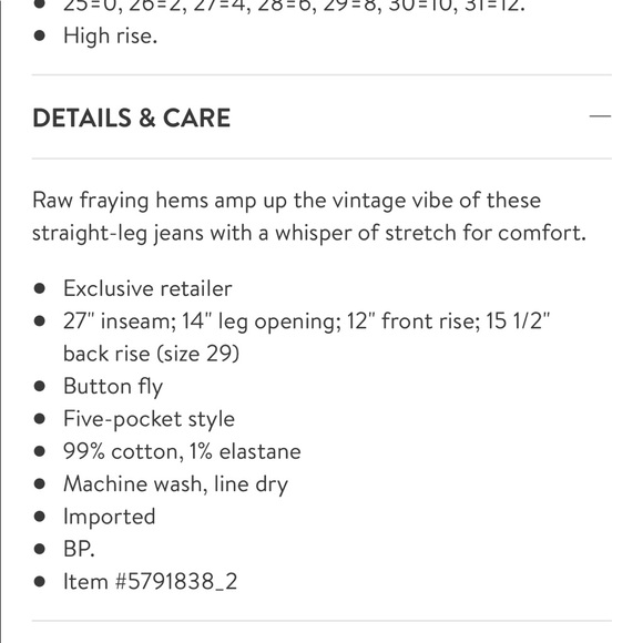 Urban Outfitters High Rise Straight Leg Jeans - Picture 15 of 15